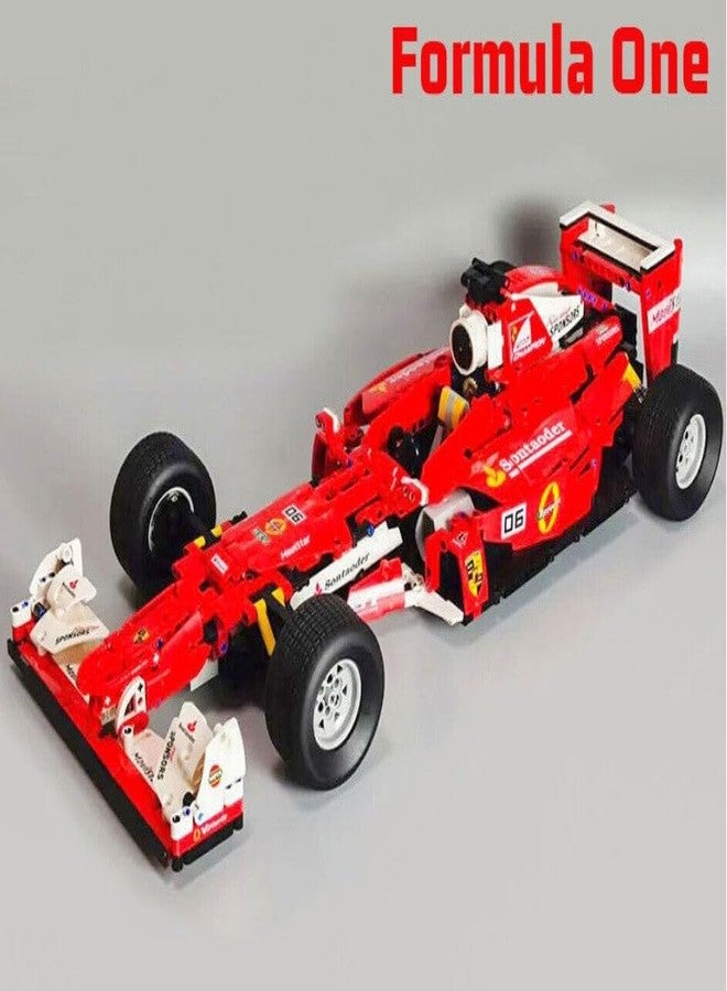 JOY JESTURE طقم نموذج سيارة سباق JOY JESTURE F1، سيارة نموذجية بمقياس 1:10، متوافقة مع ليغو تكنيك، مكعبات بناء ولعبة تركيب للكبار والأطفال من سن 6 إلى 9 سنوات (1242 قطعة) - Image 2